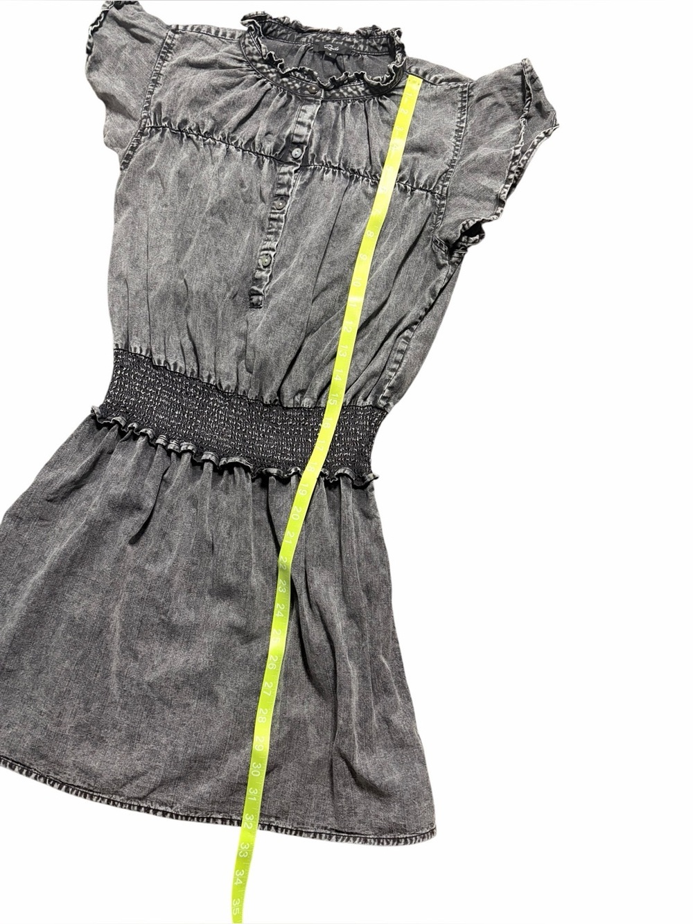 Rails Ladies Amina Mini Dress Black Acid Wash Size Small - Picture 7 of 8